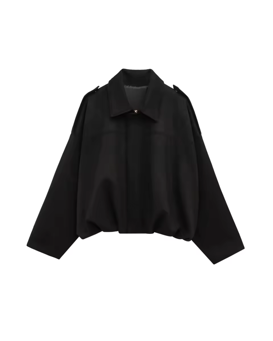 Black shirt on a white background