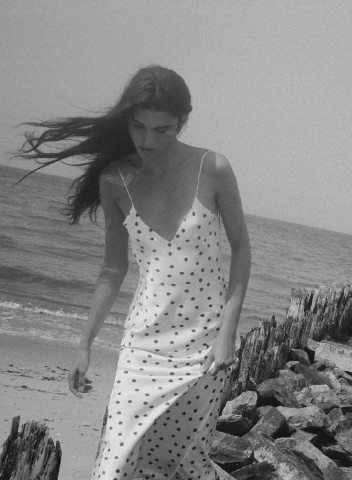 Amara Polka Dot Slip Dress