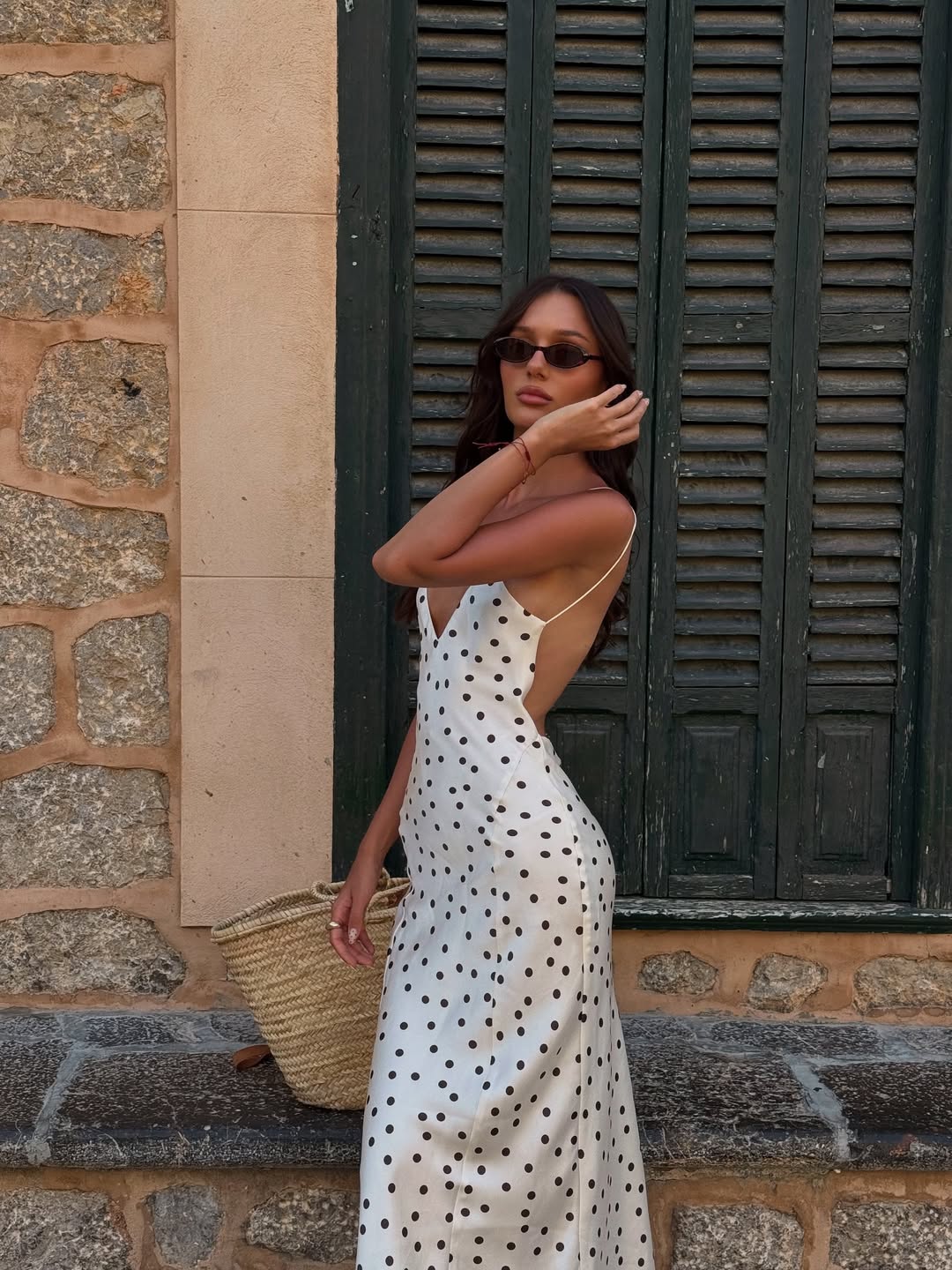 Amara Polka Dot Slip Dress