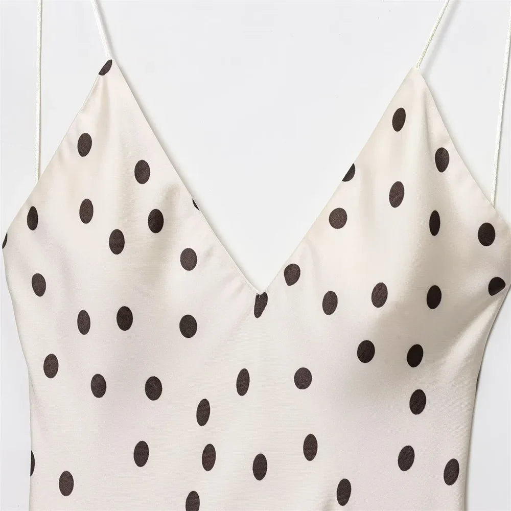 Amara Polka Dot Slip Dress